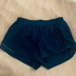 Blue Lululemon Hotty Hot Shorts